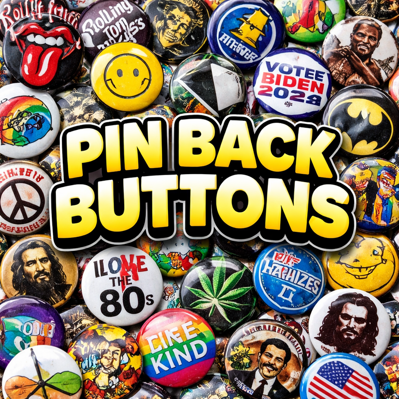 Pin Back Buttons