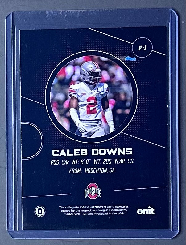 Near Mint 2024 ONIT #P1 Caleb Downs – Ohio State Buckeyes
