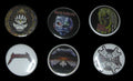 6-Pack 1.25” Pin-Back Buttons –Metallica/Iron Maiden